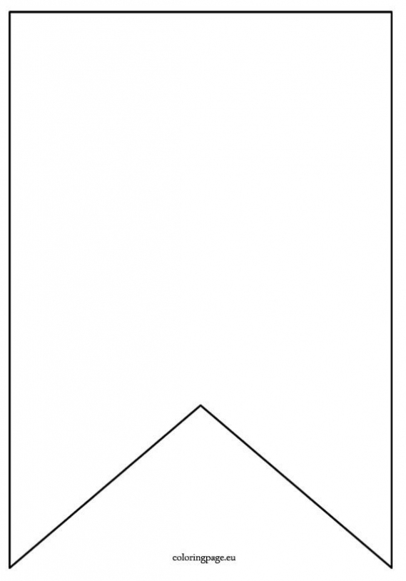 Flag Banner Template | Coloring Page | Birthday Banner With Regard To Free Printable Pennant Banner Template