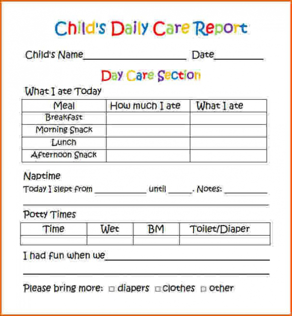 Found On Google From Eventplanningtemplate | Preschool With Regard To Daycare Infant Daily Report Template