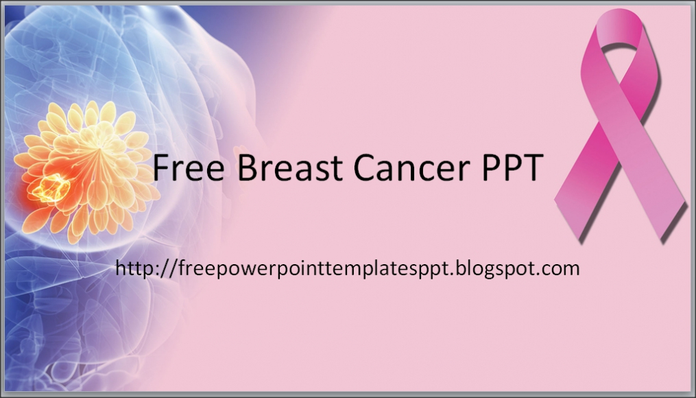 Free Breast Cancer Powerpoint Templates Pink Background Intended For Breast Cancer Powerpoint Template