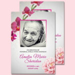 Free Funeral Memorial Card Template - Word (Doc) | Psd inside Remembrance Cards Template Free