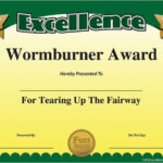 Free Funny Golf Awards And Sports Award Certificates From within Free Printable Funny Certificate Templates