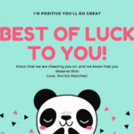 Free Good Luck Cards Templates To Customize | Canva Regarding Good Luck Banner Template