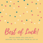 Free Good Luck Cards Templates To Customize | Canva Regarding Good Luck Banner Template