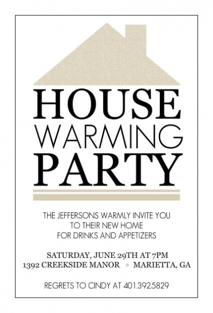 Free Housewarming Invitations Printable | Housewarming With Free Housewarming Invitation Card Template