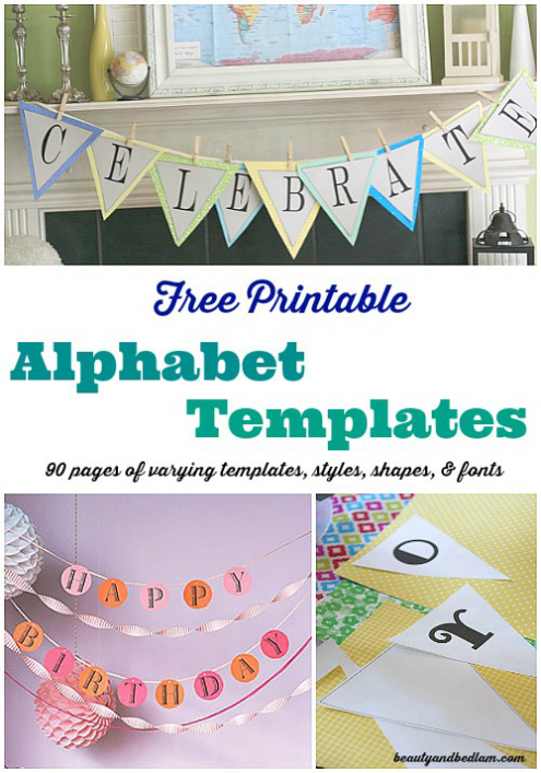 Free Printable Banner Templates: Alphabet With Different Inside Free Printable Banner Templates For Word