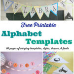 Free Printable Banner Templates: Alphabet With Different Inside Good Luck Banner Template