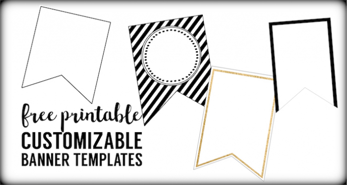 Free Printable Banner Templates {Blank Banners} | Paper In Free Blank Banner Templates