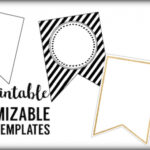 Free Printable Banner Templates {Blank Banners} | Paper Pertaining To Free Printable Pennant Banner Template