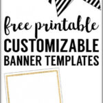Free Printable Banner Templates {Blank Banners} | Paper Pertaining To Free Printable Pennant Banner Template