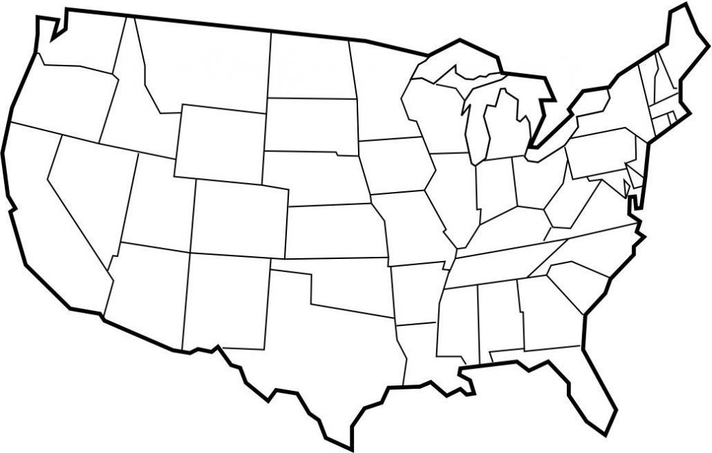 Free Printable Maps: Blank Map Of The United States | Us Map Throughout Blank Template Of The United States