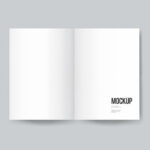 Free Psd | Blank Book Or Magazine Template Mockup In Blank Magazine Template Psd
