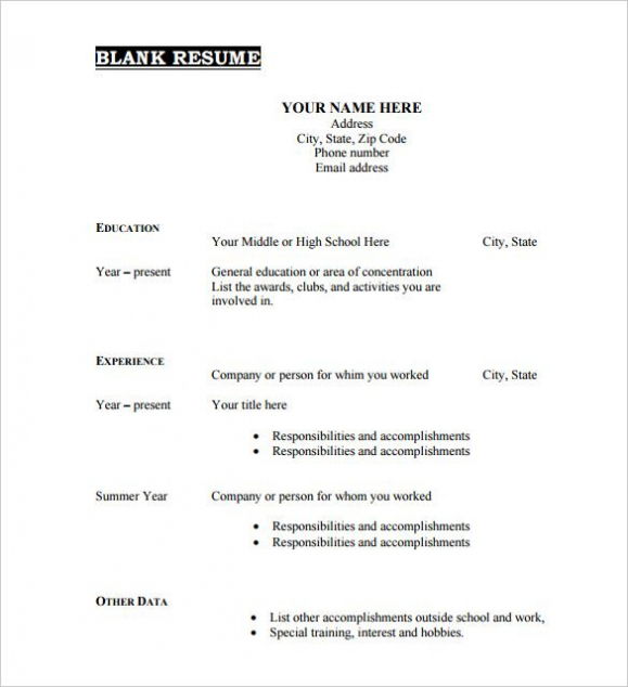 Free Resume Templates Blank #blank #freeresumetemplates Pertaining To Free Blank Cv Template Download