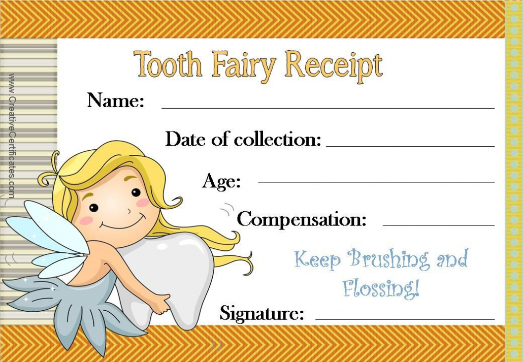 Free Tooth Fairy Certificate | Tooth Fairy Certificate Intended For Free Tooth Fairy Certificate Template