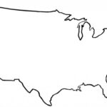 Free United States Map Black And White Printable, Download Intended For Blank Template Of The United States