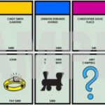 Game Night Personalized Player Place Cards – Monopoly Themed Throughout Chance Card Template