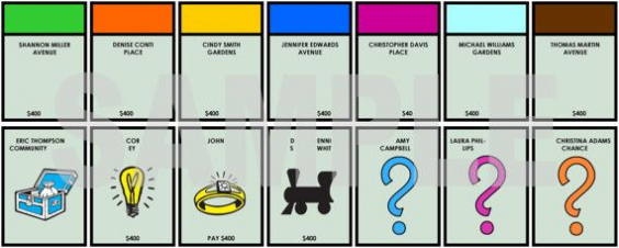 Game Night Personalized Player Place Cards – Monopoly Themed Throughout Chance Card Template