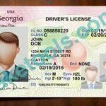 Georgia Driver License Psd Template : High Quality Psd Inside Georgia Id Card Template