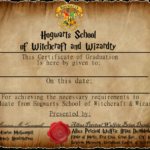 Graduation Certificate 1Captainjackharkness | Harry with Harry Potter Certificate Template