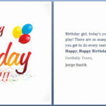 Happy Birthday Card Template Word Inspirational Ms Word intended for Birthday Card Template Microsoft Word