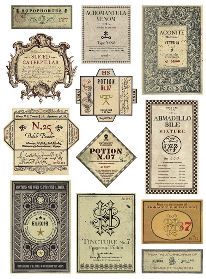 Harry Potter Graphic Design Labels | Harry Potter Potions Pertaining To Harry Potter Potion Labels Templates