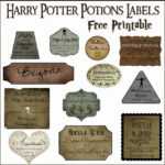 Harry Potter Potion Bottle Labels | Harry Potter Potion With Harry Potter Potion Labels Templates