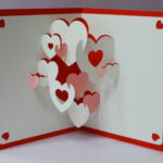 Hearts 3D Pop Up Greeting Card | Pop Up Greeting Cards, Diy Regarding 3D Heart Pop Up Card Template Pdf