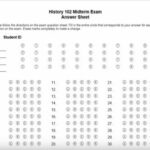 How To Create A Multiple Choice Test Answer Sheet In Word Intended For Blank Answer Sheet Template 1 100