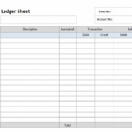 How To Create An Ledger Paper Template Excel Free ? An Easy with Blank Ledger Template