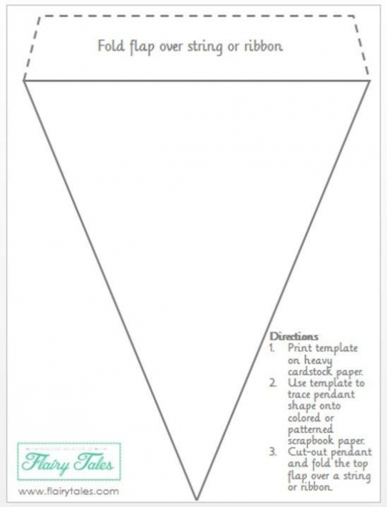 Http://www.flairytales Make Your Own Pennant Banner With Free Printable Pennant Banner Template