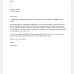 Letter Of Authorization To Act On Behalf For Various For Certificate Of Authorization Template