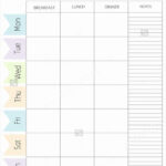 Meal Plan Template Free Luxury Meal Planner Template Word In with regard to Weekly Meal Planner Template Word