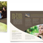 Memorial &amp; Funeral Program Brochure Template Design | Free inside Memorial Brochure Template