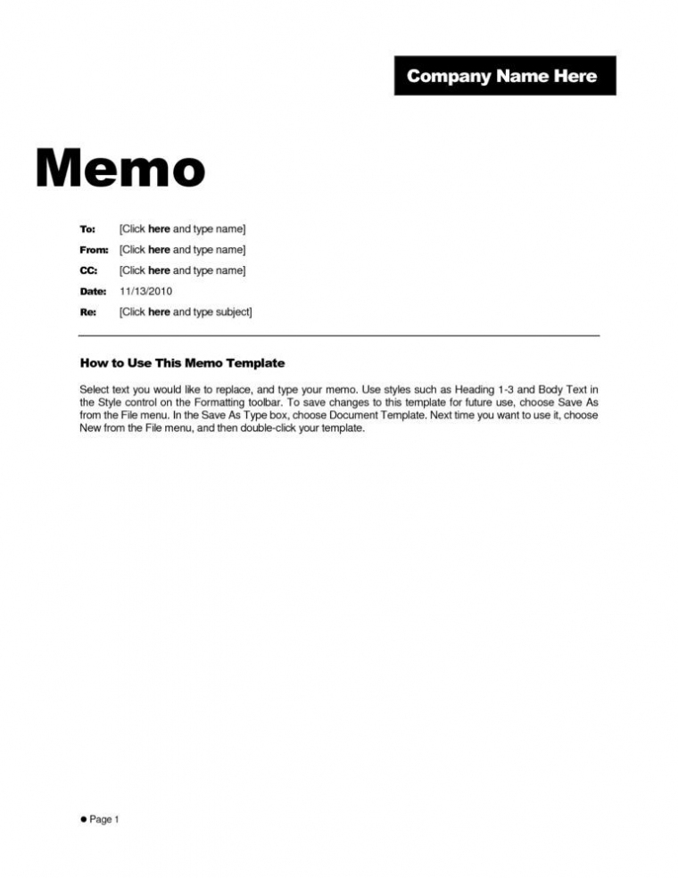 Microsoft Word Memo Template Example – Teplates For Every With Regard To Memo Template Word 2013