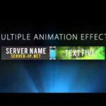 Minecraft Server Banner Template (Gif) - &quot;upsurge&quot; within Minecraft Server Banner Template