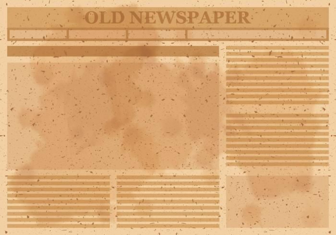 Old Newspaper Layout Vector – Download Free Vector Art Throughout Blank Old Newspaper Template