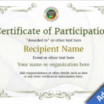 Participation Certificate Templates – Free, Printable, Add Pertaining To Participation Certificate Templates Free Download