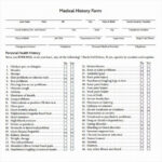 Personal Medical History Form Template Unique 8 Medical Pertaining To Medical History Template Word