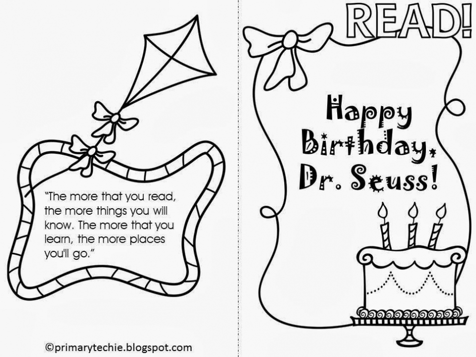 Pin On Kindergarten Teaching Ideas Intended For Dr Seuss Birthday Card Template