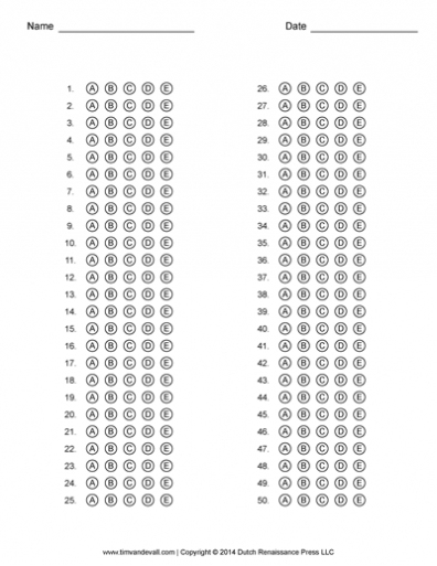 Pin On Math With Blank Answer Sheet Template 1 100