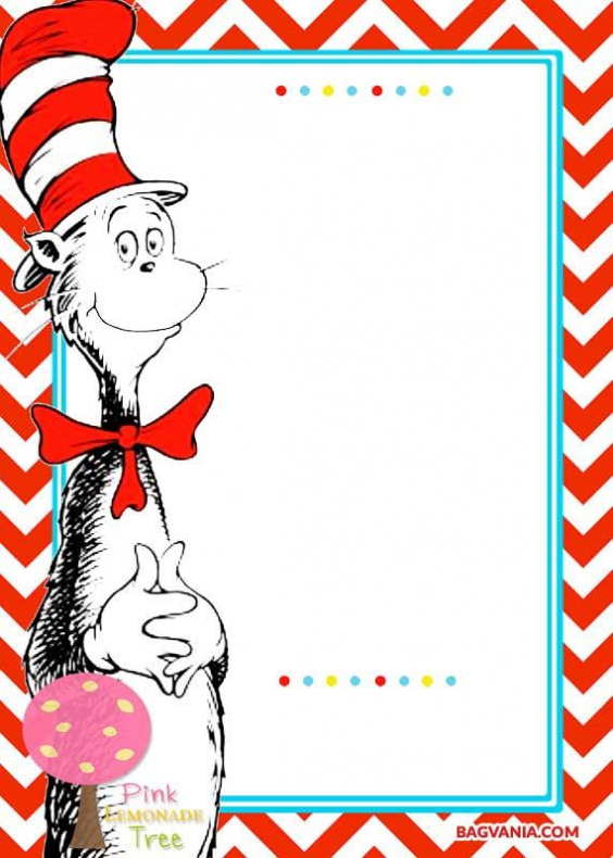 Pin On Parties Themes Within Dr Seuss Birthday Card Template