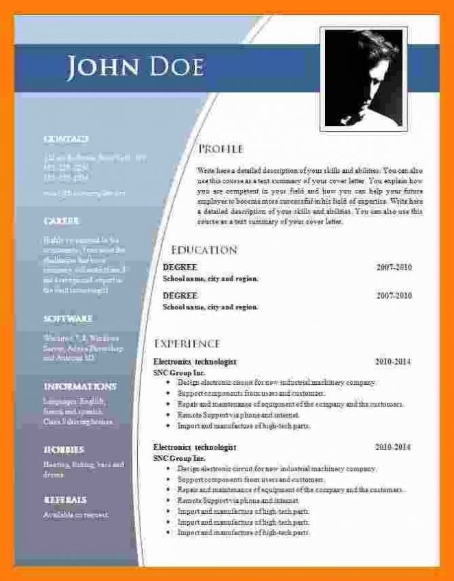 Pin On Resume Format In Word In Resume Templates Word 2007