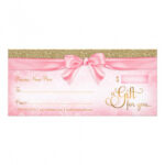 Pink Gift Certificates | Gift Certificate Templates For Pink Gift Certificate Template
