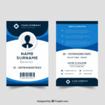 Premium Vector | Id Card Template inside Pvc Id Card Template