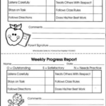 Preschool Weekly Report Template (6) | Professional pertaining to Preschool Weekly Report Template
