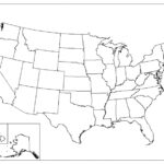 Printable Blank Map Of The United States With Regard To Blank Template Of The United States