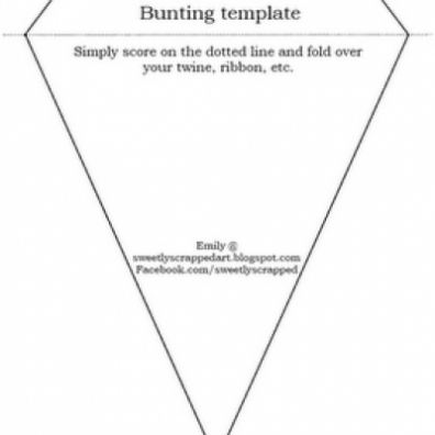 Printable Bunting Template {Printable Templates} | Bunting Throughout Homemade Banner Template