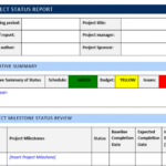 Project Status Report Template | Word Template Free Download Regarding Executive Summary Project Status Report Template