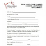 Reception Catering Contract Pdf Free Download | Wedding within Catering Contract Template Word