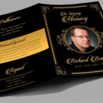 Sample Theme – 43+ Sample Funeral Program Brochure Templates Within Memorial Brochure Template