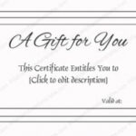 Simple Gift Certificate Template Word #gift #certificate With Regard To Microsoft Gift Certificate Template Free Word